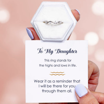 "I will be there for you through them all." Wave Ring