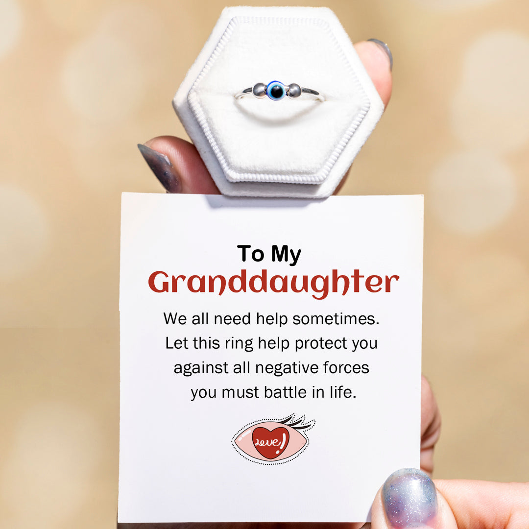 "Protect you" Rotation Anxiety Ring