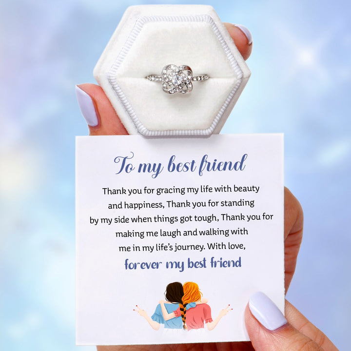 To My Best Friend "Forever my best friend" Adjustable Ring