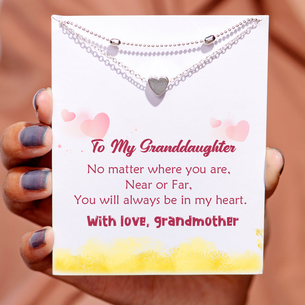 "You will always be in my heart" Heart Anklet