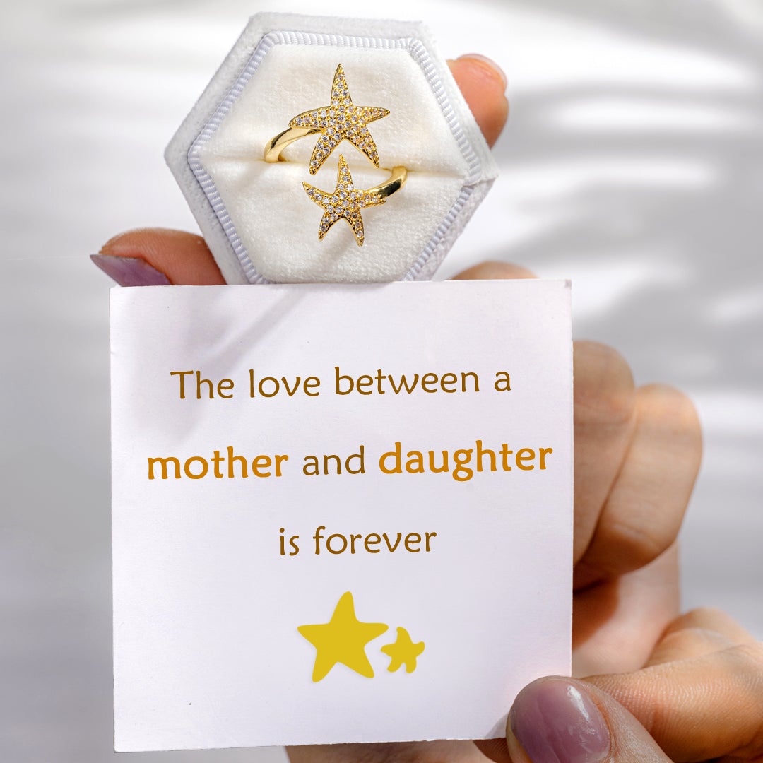 "The love between a Mother and Daughter is forever" Adjustable Ring