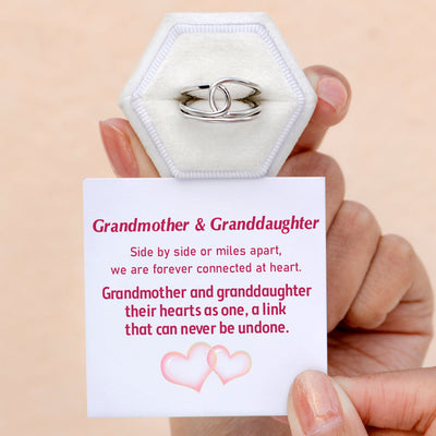 To My Granddaughter "A link that can never be undone" Knot Ring