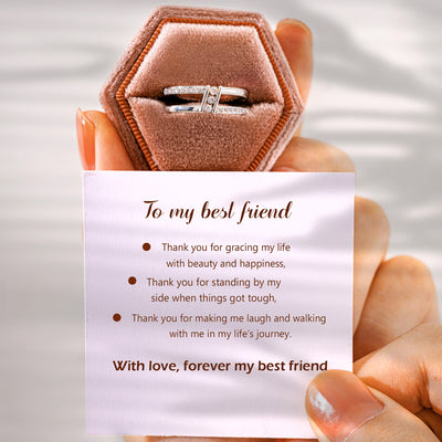 To My Best Friend "Forever my best friend" Adjustable Ring
