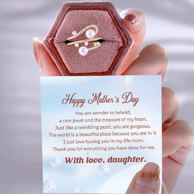 "The world is a beautiful place because you are in it" Diamond Ring