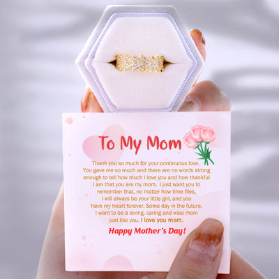 To My Mother "Thank you so much for your continuous love" Everlasting Ring