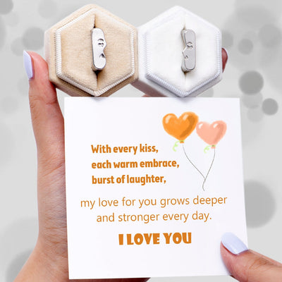 "I love you" Set of Adjustable Rings