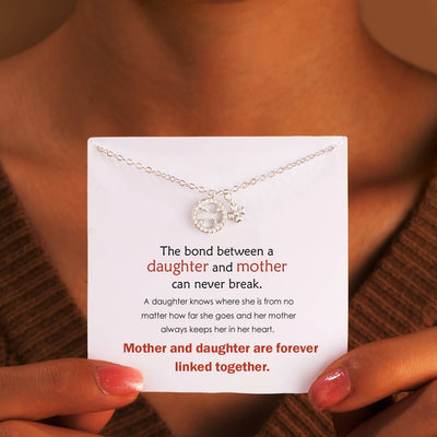 "Mother and daughter are forever linked together" Necklace