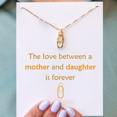 "Love forever" Interlocking Necklace