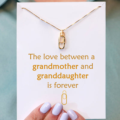"Love forever" Interlocking Necklace