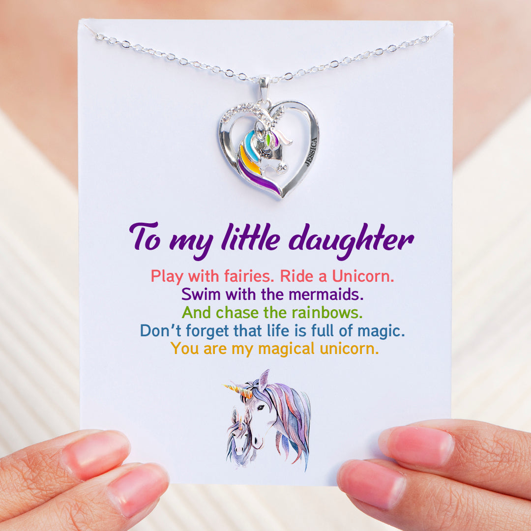 To My Daughter "My magical unicorn" Unicorn Necklace
