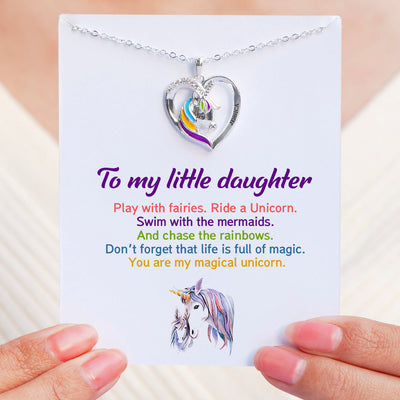 To My Daughter "My magical unicorn" Unicorn Necklace