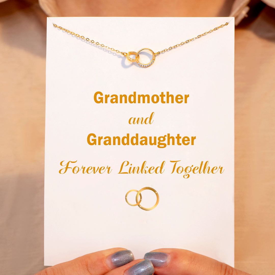 "Forever Linked Together" Double Ring Necklace