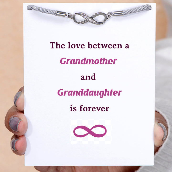 To My Granddaughter "Love Forever" Infinite Love Bracelet