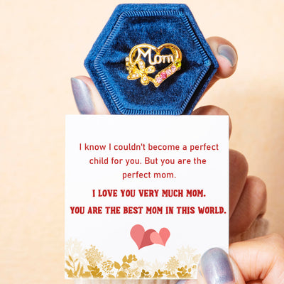 To My Mother "Perfect Mom" Mom Ring