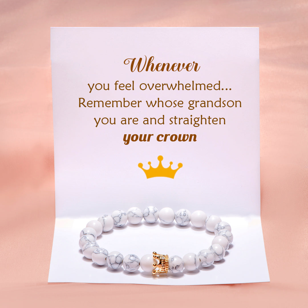 "Straighten your crown" Crown Bracelet