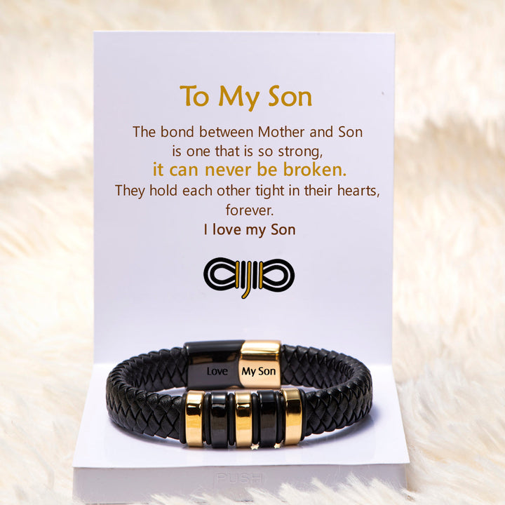 To My Son "A bond can never be broken" Bond Bracelet