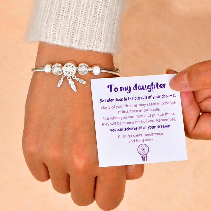 To My Daughter "Persist in your dreams" Deamcatcher Bracelet