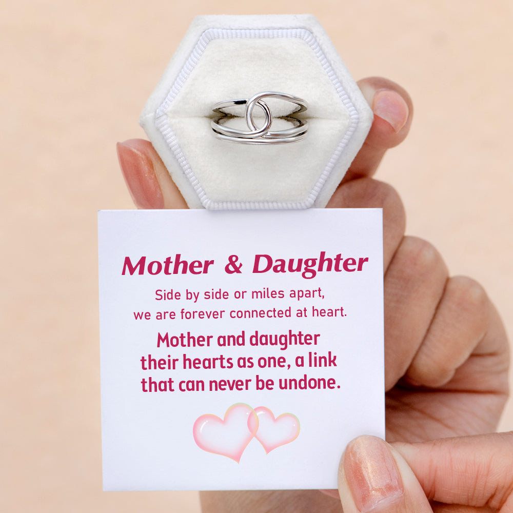 To My Daughter "A link that can never be undone" Knot Ring