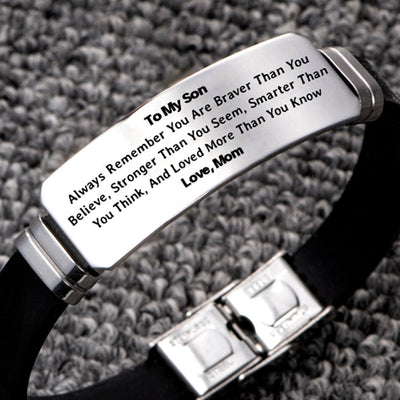 To My Son "Forever Love" Men's Bracelet