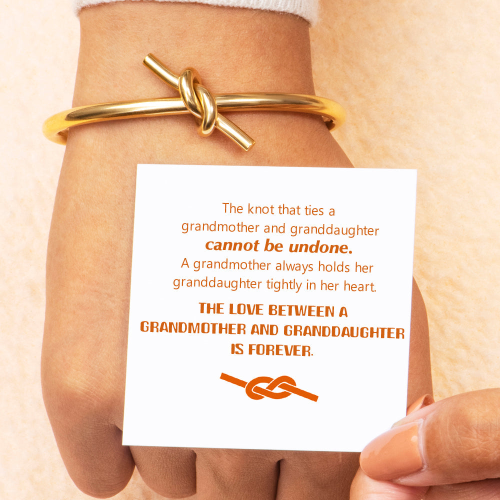 To My Daughter "A knot cannot be undone" Knot Bracelet