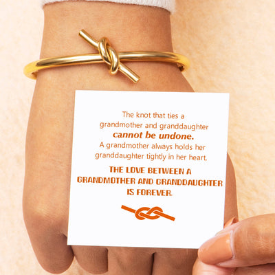To My Daughter "A knot cannot be undone" Knot Bracelet