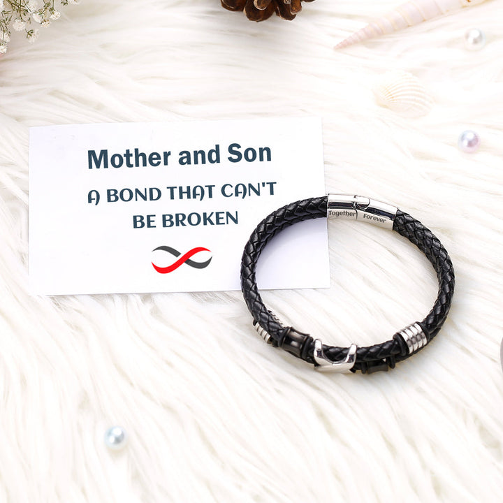 Gift card with unbreakable bond message for together bracelet