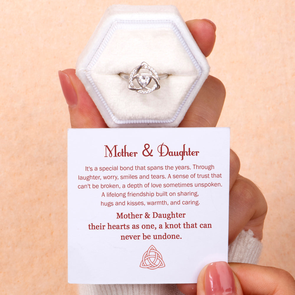 To My Daughter "A knot that can never be undone" Knot Ring