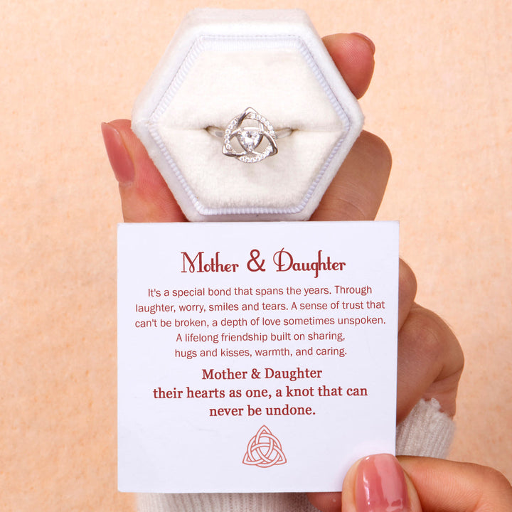 To My Daughter "A knot that can never be undone" Knot Ring