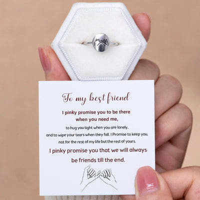 To My Best Friend "Ride or Die Pinky Promise" Ring