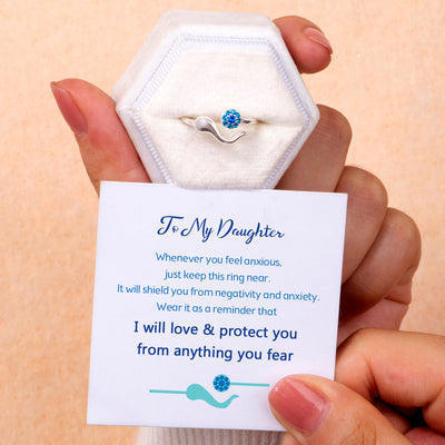 To My Daughter "Protect you from anything you fear" Evil Eye Ring