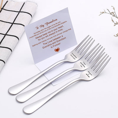 To My Grandson "Forever & Always" Love Forks