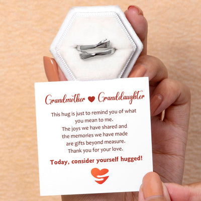 "Consider yourself hugged" Hug Ring
