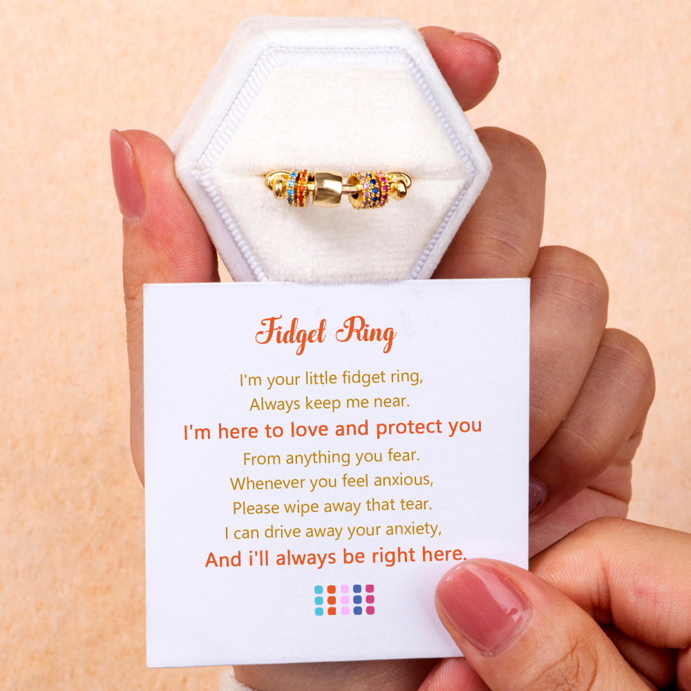 "Love and protect you" Fidget Spinner Ring