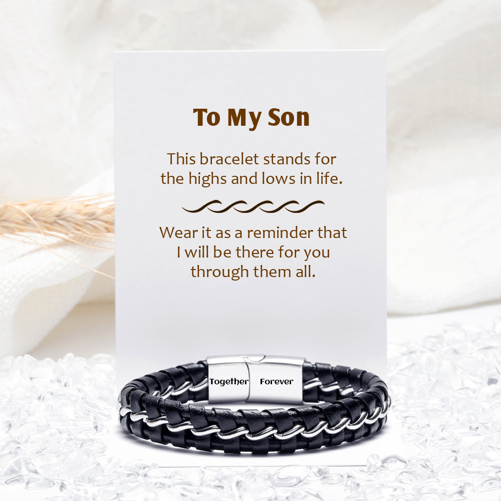 To My Son "Be there for you through them all" Bracelet