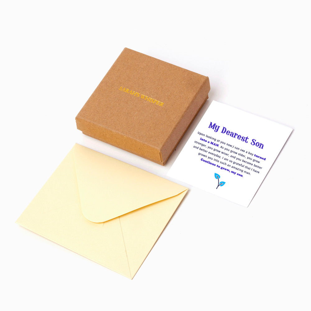 To My Son "Just keep growing" Ruler Bracelet