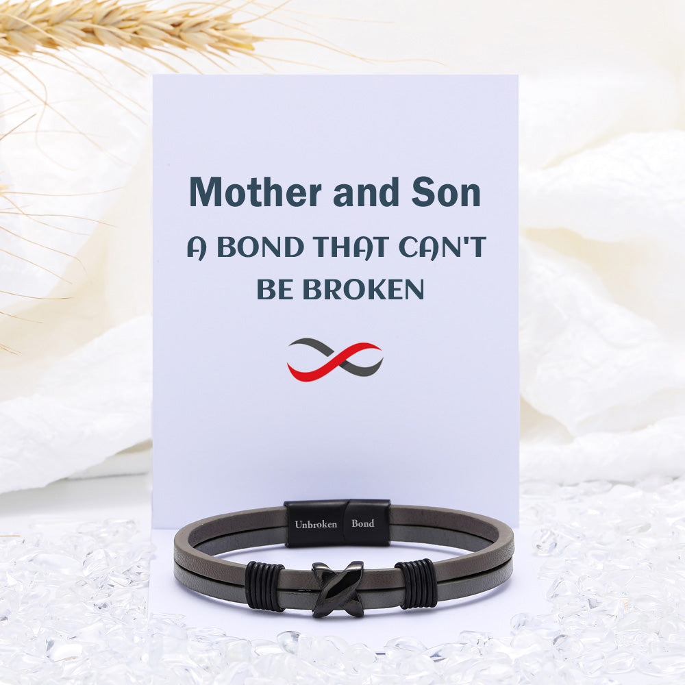 To My Son "A BOND THAT CAN'T BE BROKEN" Bond Bracelet