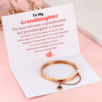 To My Granddaugther "Always in my heart" Bracelet