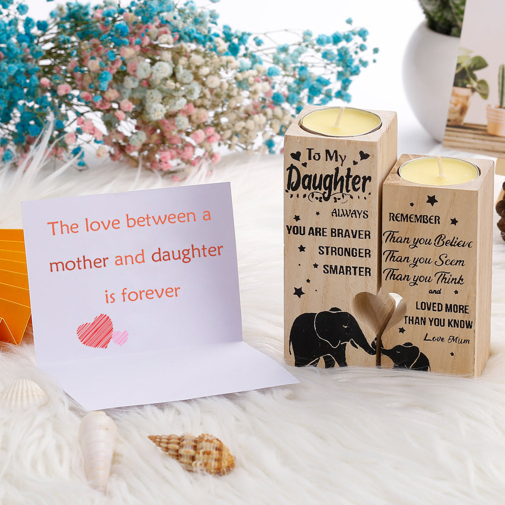To My Daughter "Forever Love" Lve Candle Holder