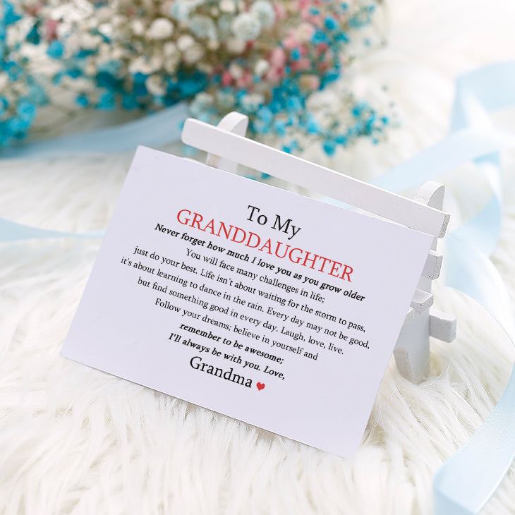 "The love between a [grandma] and granddaughter is forever" Bracelet