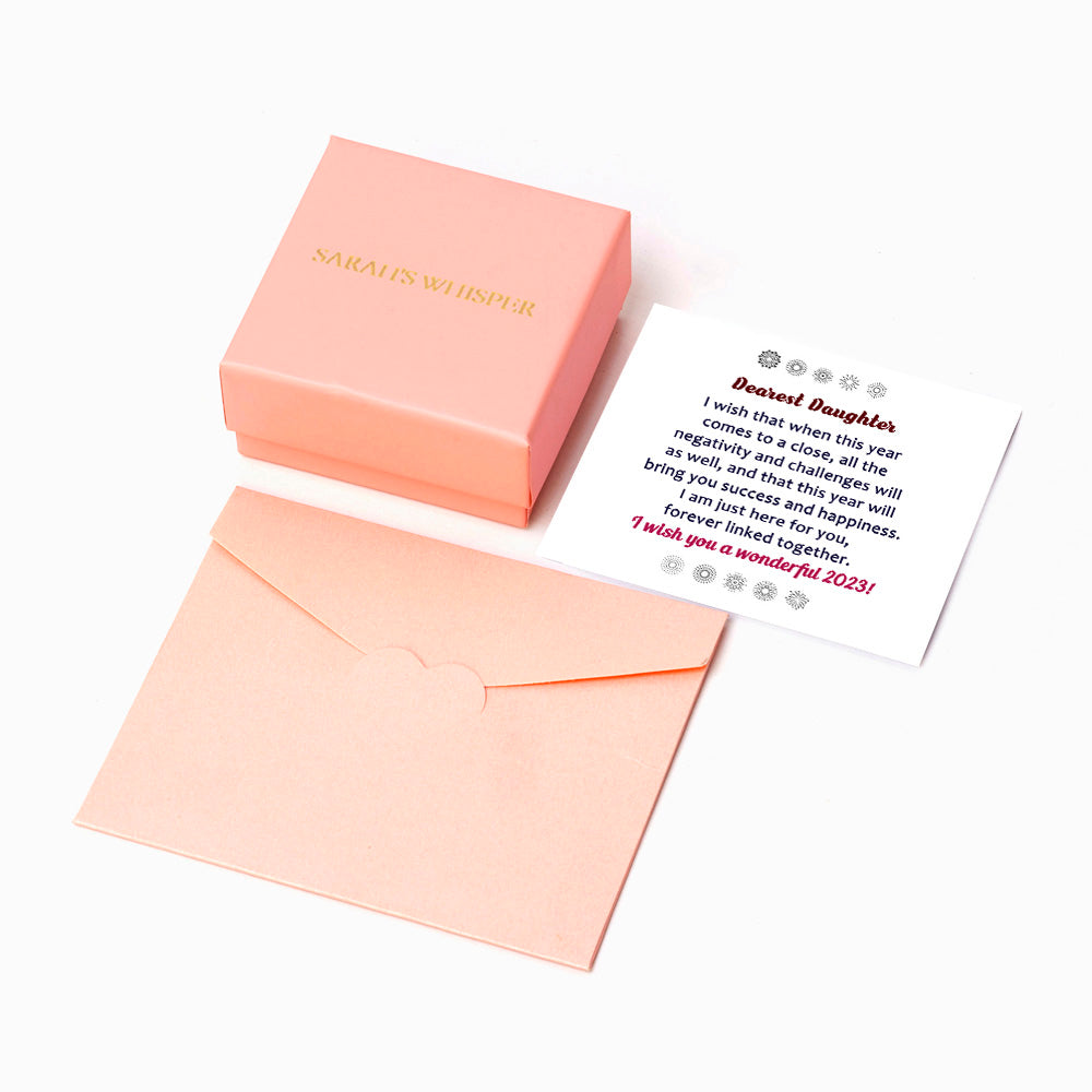 Double Heart Bracelet with Copper Plating - "Wish you a wonderful 2023" design