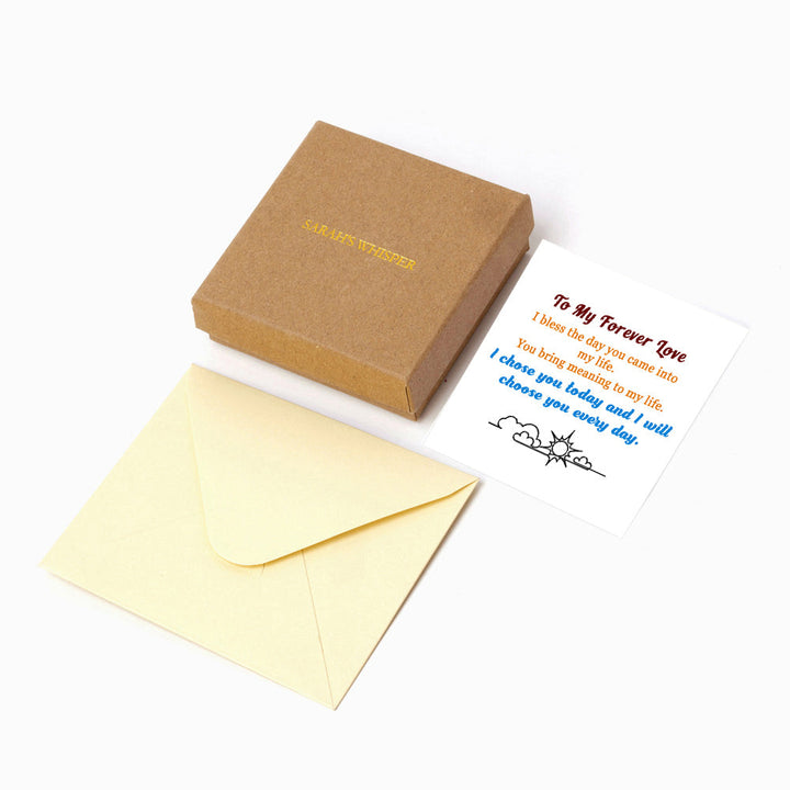 Men's Leather Bracelet with Weave Design - "I chose you today and I will choose you every day" message