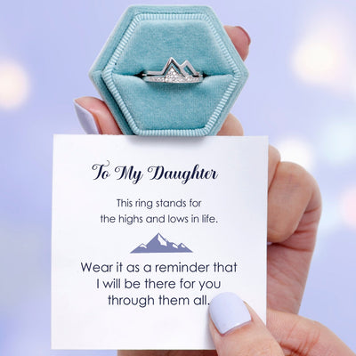 "I will be there for you through them all." S925 Sterling Silver Ring
