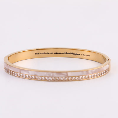 To My GRANDDAUGHTER "The love between a Nana and Granddaughter is forever" Diamond And Fritillary Bracelet - SARAH'S WHISPER
