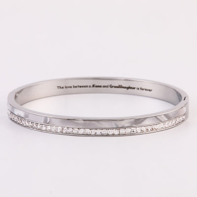 To My GRANDDAUGHTER "The love between a Nana and Granddaughter is forever" Diamond And Fritillary Bracelet - SARAH'S WHISPER