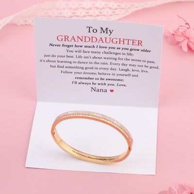 To My GRANDDAUGHTER "The love between a Nana and Granddaughter is forever" Diamond And Fritillary Bracelet - SARAH'S WHISPER