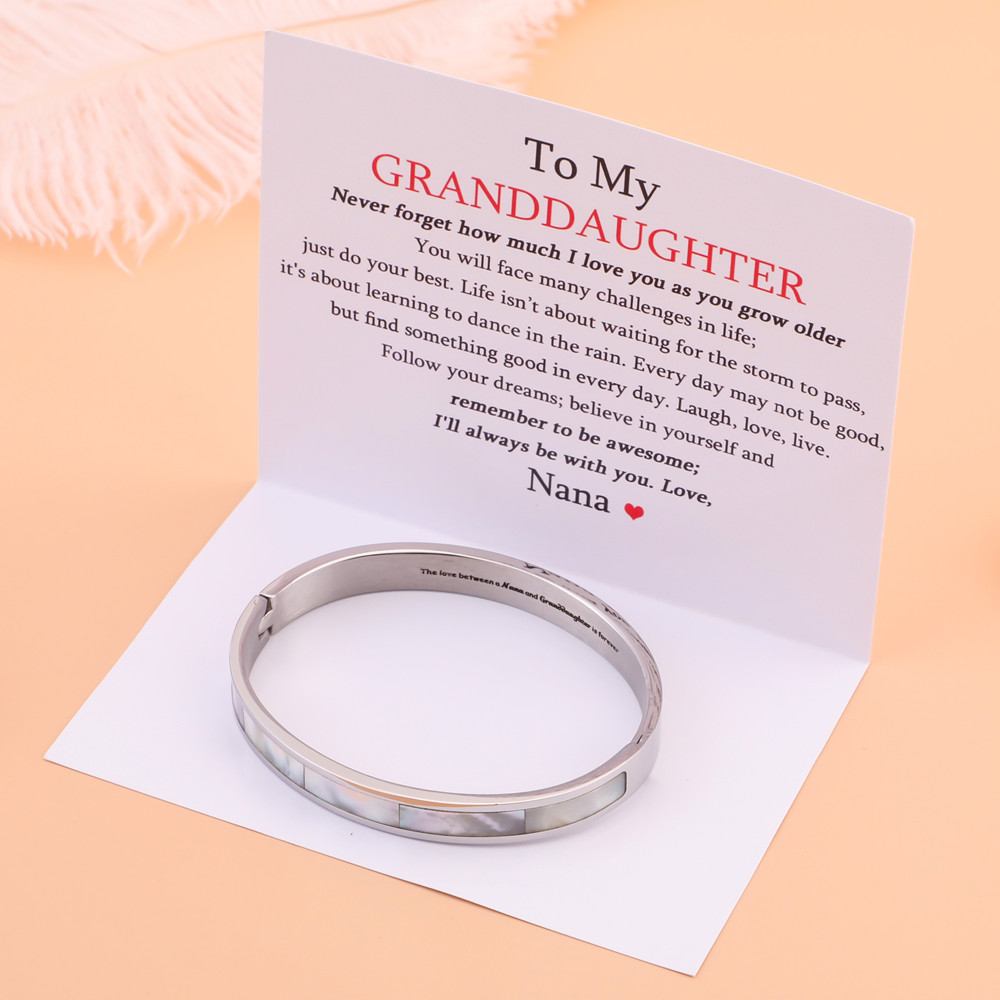 To My Granddaughter "the love between a Nana and granddaughter is forever" Bracelet - SARAH'S WHISPER
