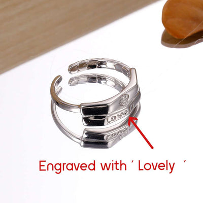 To My Granddaughter "The love between a grandmother and granddaughter is forever." Lovely Ring [💞 Ring +💌 Gift Card + 🎁 Gift Box + 💐 Gift Bouquet] - SARAH'S WHISPER