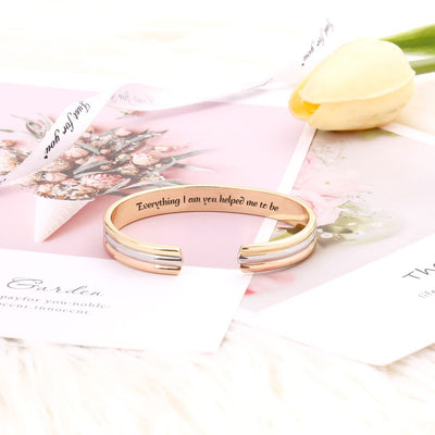 To my loving mom "Everything I am you helped me to be" Bracelet - SARAH'S WHISPER