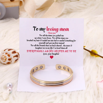 To my loving mom "Everything I am you helped me to be" Bracelet - SARAH'S WHISPER