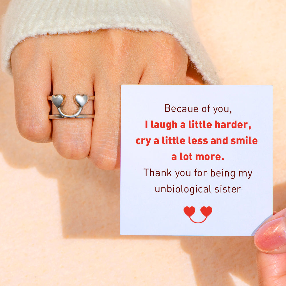 "Laugh & Smile" Happiness Ring